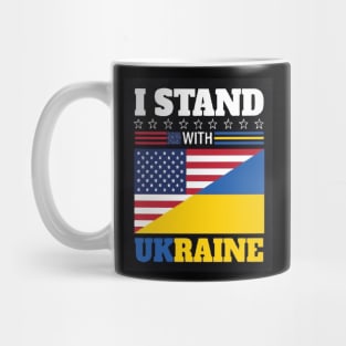 US stand with Ukraine | US Ukraine Solidarity Shirts Mug